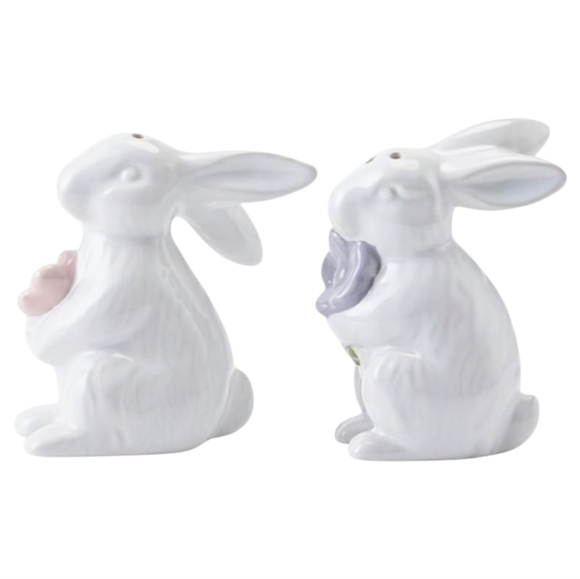 NEW Figural Spring/Easter Bunny Salt & Pepper Shaker Set - Picture 6 of 7
